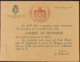 Commemorazione del 27 maggio 1918